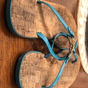 Michael Kors Shoes - Michael Kors teal sandals Michael Kors Shoes - Michael Kors teal sandals